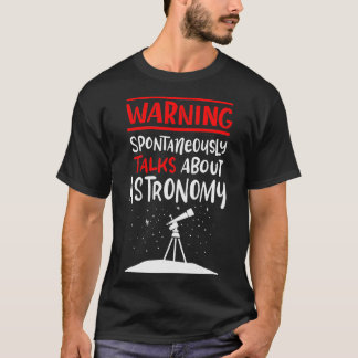Vintage Astronomer Saying Retro Telescope Space T-Shirt