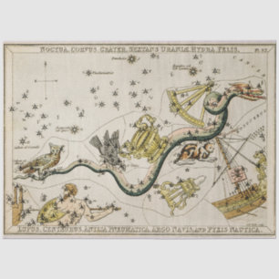 Vintage Astronomical Celestial Map Tissue Paper