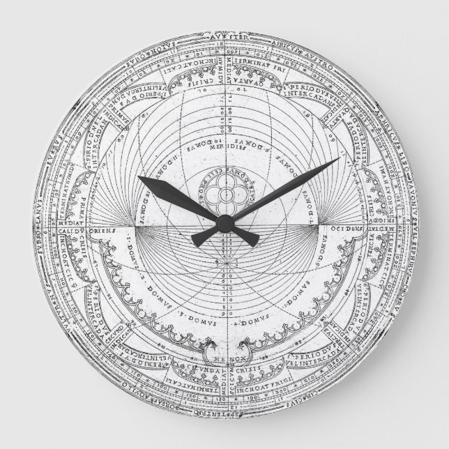 Vintage "Astronomical Chart" Wall Clock (Front)