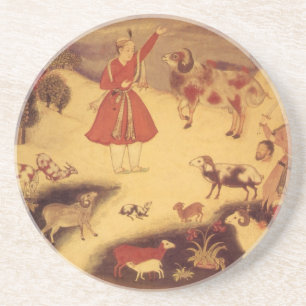 Vintage Astronomy, Antique Asian Celestial Art Coaster
