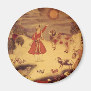 Vintage Astronomy, Antique Asian Celestial Art Magnet