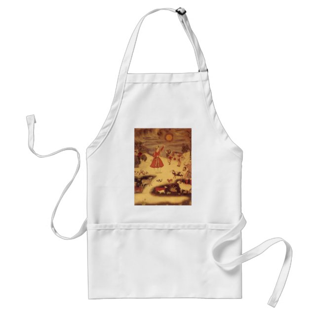 Vintage Astronomy, Antique Asian Celestial Art Standard Apron (Front)