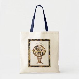 Vintage Astronomy, Artificial or Armillary Sphere Tote Bag