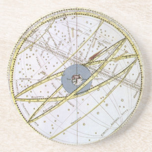 Vintage Astronomy Celestial by Matthaeus Seutter Coaster