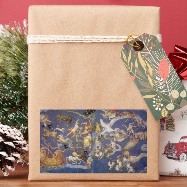 Vintage Astronomy Celestial Constellations Fresco Sticker (Holiday)