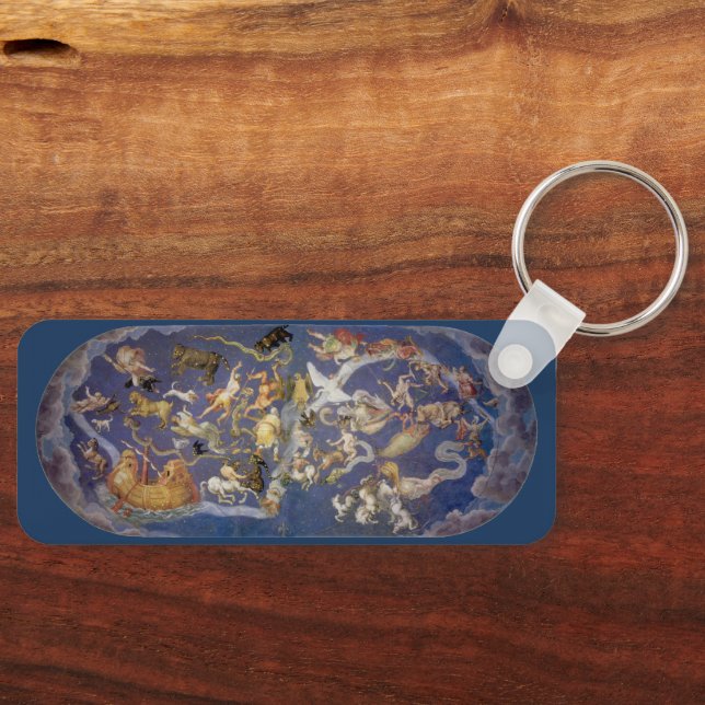 Vintage Astronomy Celestial Fresco, Constellations Keychain (Front)