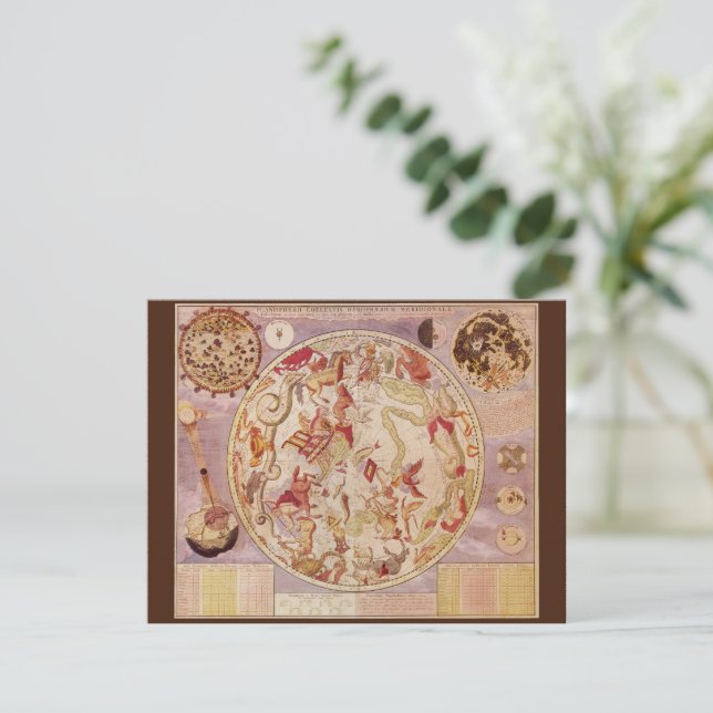 Vintage Astronomy, Celestial Map by Carel Allard (Standing Front)