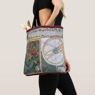 Vintage Astronomy, Comet Path by Matthaeus Seutter Tote Bag