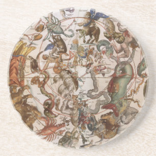 Vintage Astronomy, Constellations of Southern Sky Coaster