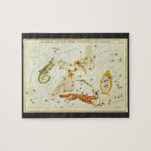 Vintage Astronomy, Constellations Stars Chart Map Jigsaw Puzzle
