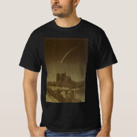 Vintage Astronomy, Donati Comet over Paris in 1858