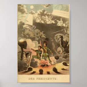 Vintage Astronomy Illustration Poster