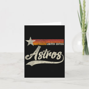 Vintage Astros Retro Style 70s 80s First Name  Card