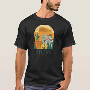 Vintage Athens Greece Travel – Parthenon T-Shirt