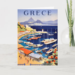 Vintage Athens Greece Travel Postcard