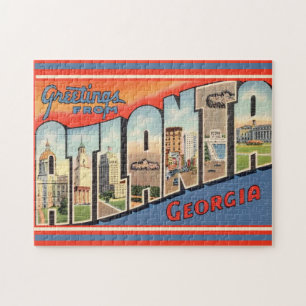 Vintage Atlanta Greetings Jigsaw Puzzle