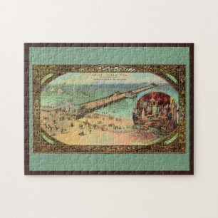 Vintage Atlantic City Pier Large Puzzle