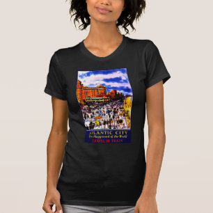 Vintage Atlantic City Train Travel T-Shirt