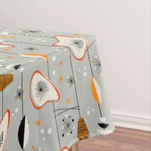 Vintage Atomic Tiki Design Tablecloth