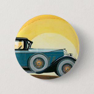 Vintage Auburn Motors Sunburst Ad 2 Inch Round Button