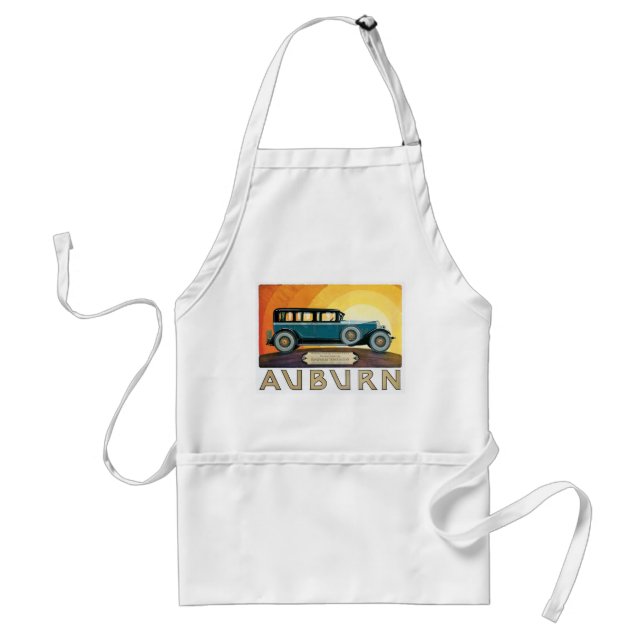 Vintage Auburn Motors Sunburst Ad Standard Apron (Front)