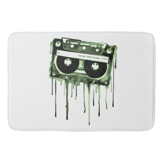 Vintage audiocassette bath mat (Front)