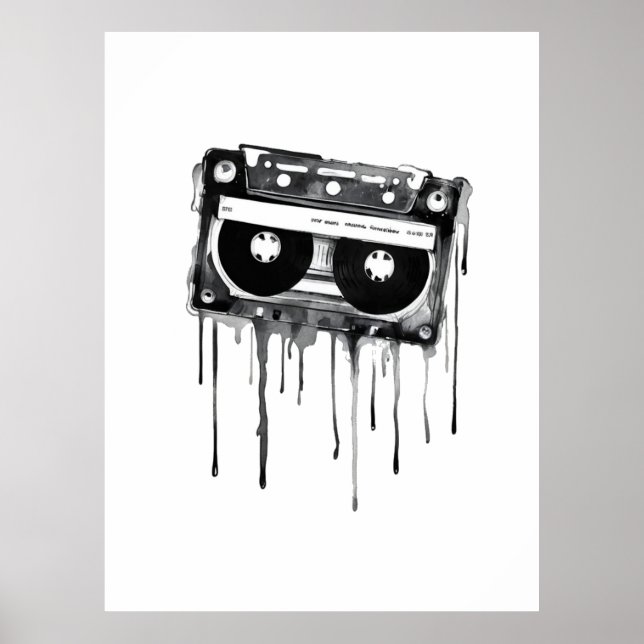 Vintage audiocassette poster (Front)