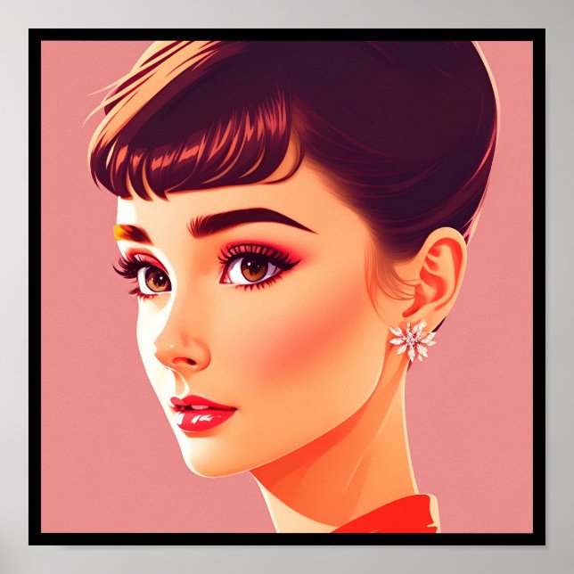 vintage audrey deco 1 poster (Front)