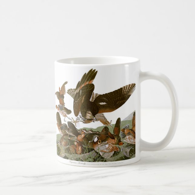 Vintage Audubon Bobwhite Quail Painting Gift Coffee Mug (Right)