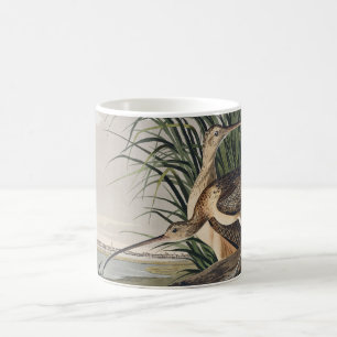 Vintage Audubon Long-billed Curlew Bird Art Coffee Mug