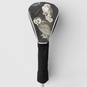 Vintage Audubon Snowy Owl Night Bird Art Golf Head Cover