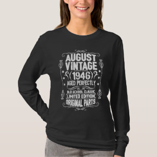 Vintage August 1946 76th Birthday Leo Girl Virgo M T-Shirt