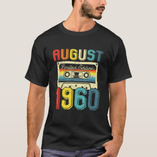 Vintage August 1960 Cassette Tape 61st Birthday De T-Shirt