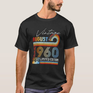 Vintage August 1960 Limited Edition Cassette Tape T-Shirt