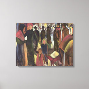 Vintage August Macke Farewell Canvas Print