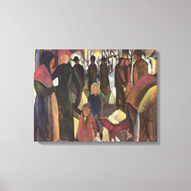 Vintage August Macke Farewell Canvas Print (Front)