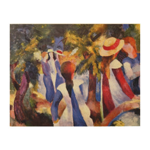 Vintage August Macke Girl In The Countryside Wood Wall Art
