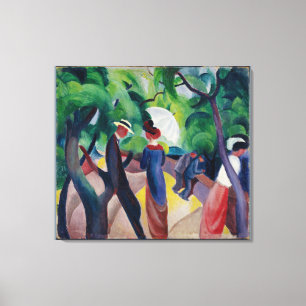 Vintage August Macke Promenade Canvas Print