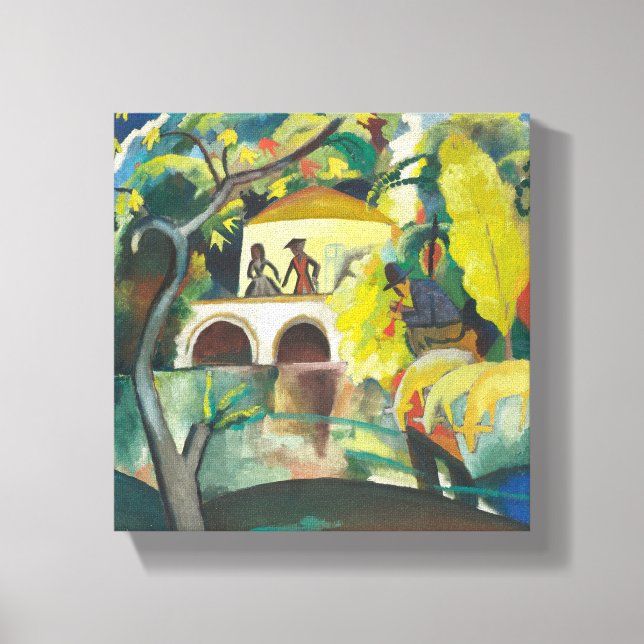 Vintage August Macke Rokoko Canvas Print (Front)