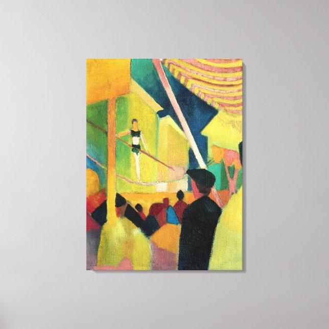 Vintage August Macke Tightrope Walker Canvas Print (Front)