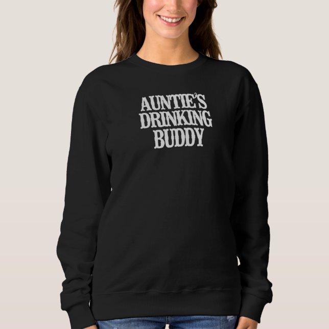 Vintage  Auntie's Drinking Buddy Sweatshirt (Front)