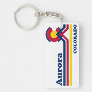 Vintage Aurora Colorado Keychain