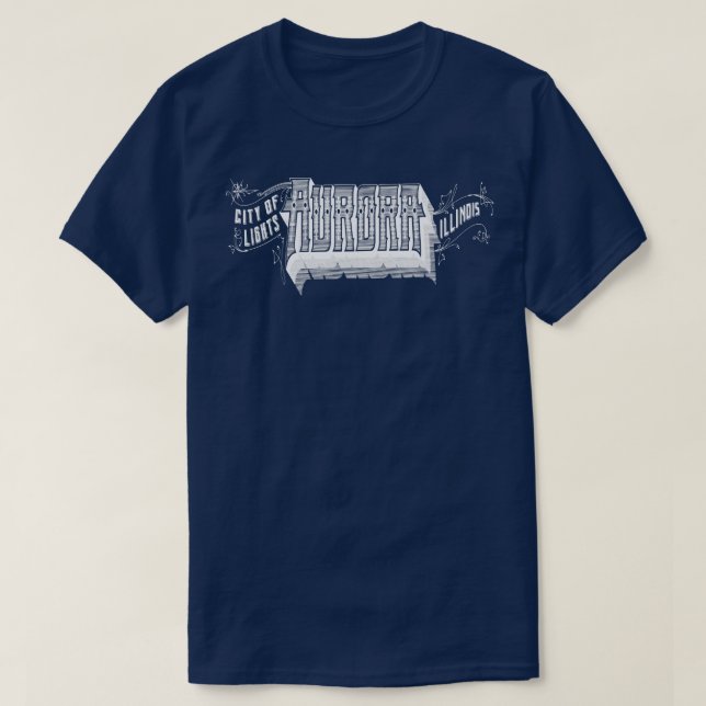 Vintage Aurora IL TShirt (Design Front)