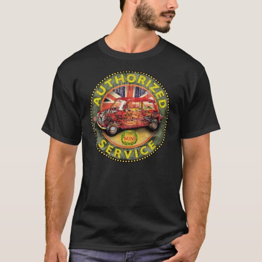 Vintage Austin mini cutaway service sign T-Shirt