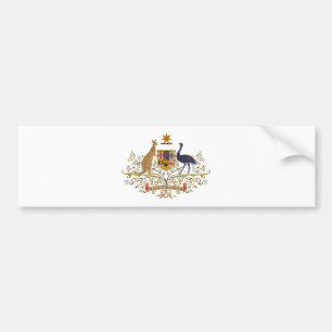 Vintage Australia Coat Of Arms Bumper Sticker