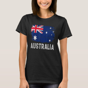 Vintage Australia Flag For Australian   T-Shirt