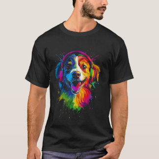 Vintage Australian Shepherd Design With A Dog On I T-Shirt