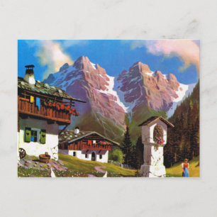 Vintage Austria, Bildstock, Tyrolean village Postcard