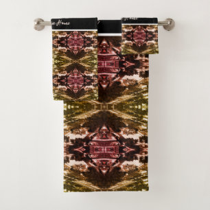 Vintage Austria Vienna Belvedere park overview Bath Towel Set