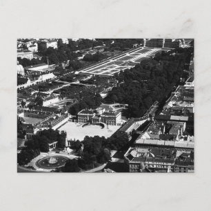 Vintage Austria Vienna Belvedere park overview Postcard